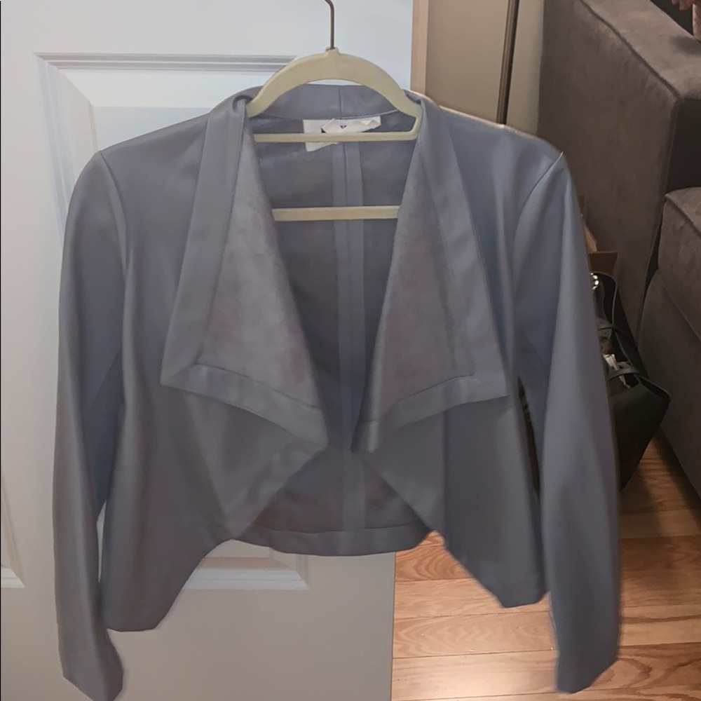Gray Leather Jacket - image 1